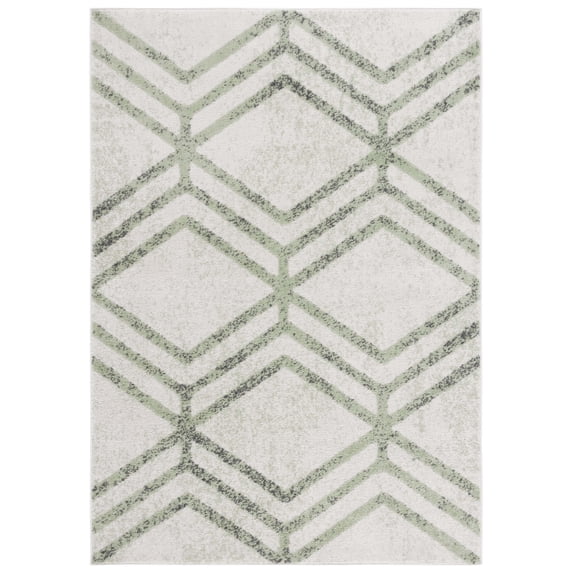 SAFAVIEH Adirondack Bailey Geometric Area Rug, Ivory/Sage, 8' x 10'