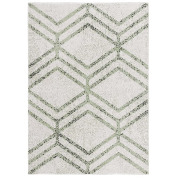 SAFAVIEH Adirondack Bailey Geometric Area Rug, Ivory/Sage, 8' x 10'