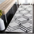 thumbnail image 1 of SAFAVIEH Adirondack Bailey Geometric Runner Rug, Ivory/Charcoal, 2'6" x 12', 1 of 11
