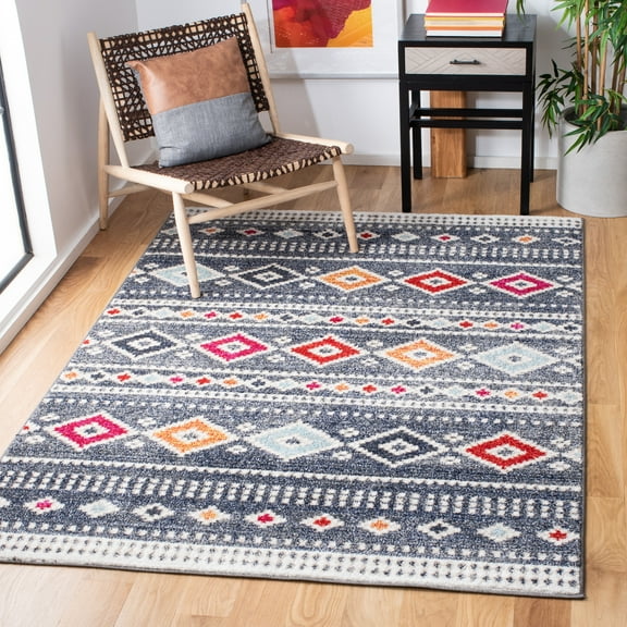 SAFAVIEH Adirondack Bairre Southwest Area Rug, Grey/Beige, 5'1" x 7'6"