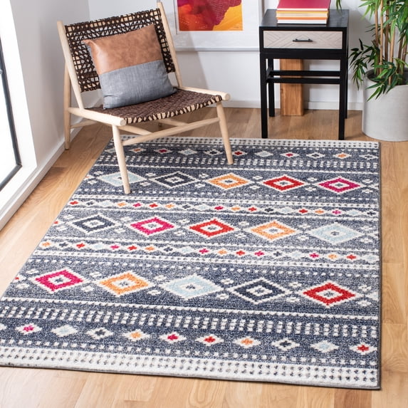 SAFAVIEH Adirondack Bairre Southwest Area Rug, Grey/Beige, 8' x 10'