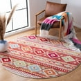 thumbnail image 1 of SAFAVIEH Adirondack Betty Southwest Area Rug, Rust/Ivory, 6' x 6' Round, 1 of 10