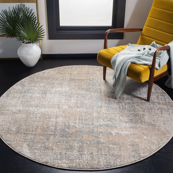 Safavieh Adirondack Boniface Distressed Area Rug, Beige/Slate, 12' x 12' Round