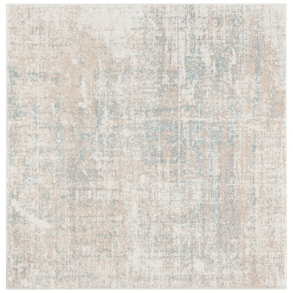 SAFAVIEH Adirondack Boniface Overdyed Area Rug, Beige/Slate, 12' x 12' Square
