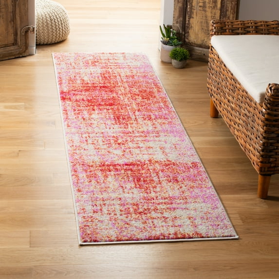 Safavieh Adirondack Boniface Distressed Runner Rug, Red/Gold, 2'6" x 10'