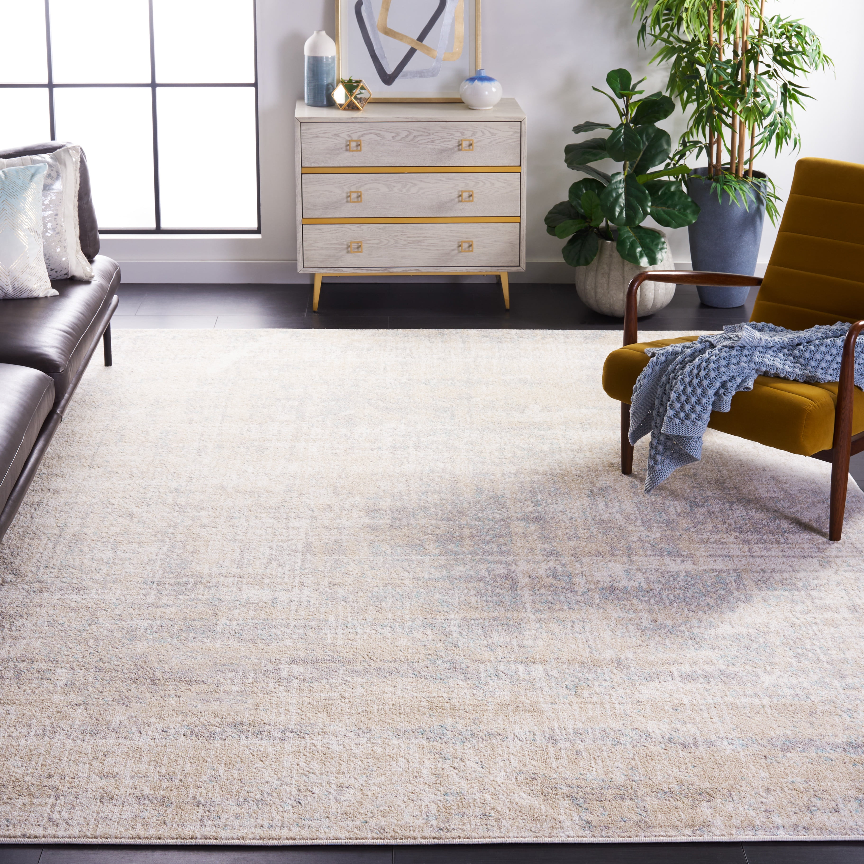 Safavieh Adirondack Boniface Distressed Area Rug, Beige/Slate, 12' x 18'
