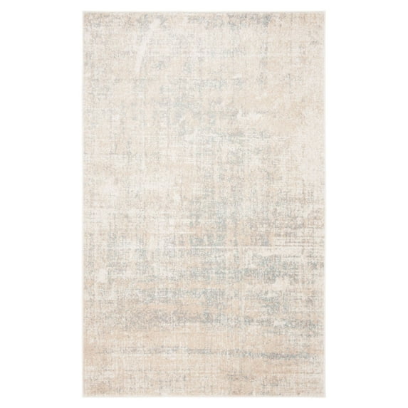 SAFAVIEH Adirondack Boniface Overdyed Area Rug, Beige/Slate, 6' x 6' Round