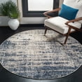 thumbnail image 1 of Safavieh Adirondack Boniface Distressed Area Rug, Gold/Navy, 8' x 8' Round, 1 of 10