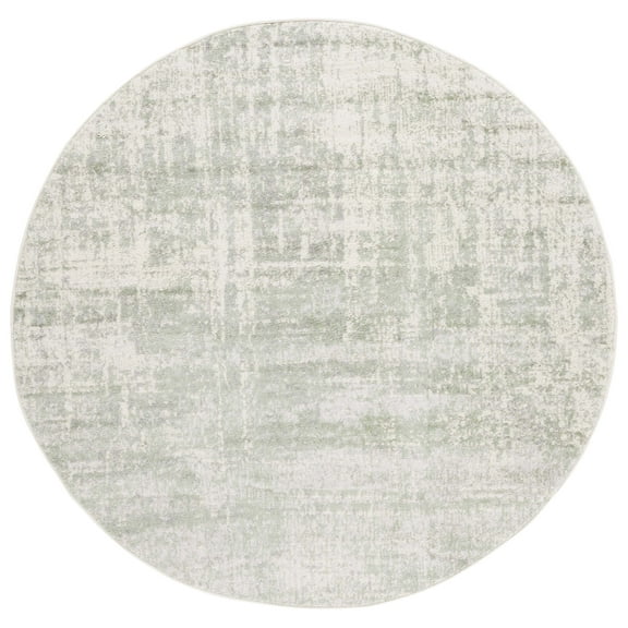SAFAVIEH Adirondack Boniface Overdyed Area Rug, Sage/Ivory, 6' x 6' Round