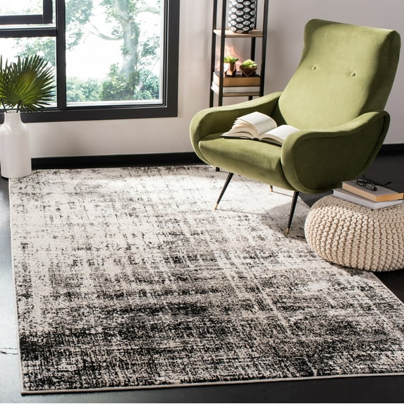 Safavieh Adirondack Boniface Distressed Area Rug, Silver/Black, 5'1" x 7'6"