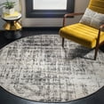thumbnail image 1 of Safavieh Adirondack Boniface Distressed Area Rug, Silver/Black, 6' x 6' Round, 1 of 11