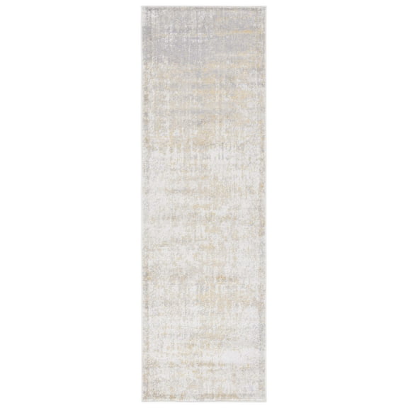 SAFAVIEH Adirondack Boniface Distressed Runner Rug, Cream/Gold, 2'6" x 10'