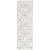 SAFAVIEH Adirondack Brianna Geometric Runner Rug, Ivory/Grey, 2'6" x 6'