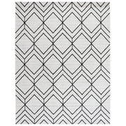 SAFAVIEH Adirondack Caitriona Geometric Squares Area Rug, Ivory/Black, 8' x 10'