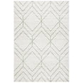 thumbnail image 1 of SAFAVIEH Adirondack Caitriona Geometric Squares Area Rug, Ivory/Sage, 4' x 6', 1 of 14