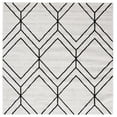 thumbnail image 1 of SAFAVIEH Adirondack Caitriona Geometric Squares Area Rug, Light Grey/Black, 4' x 4' Square, 1 of 14