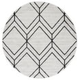 thumbnail image 1 of SAFAVIEH Adirondack Caitriona Geometric Squares Area Rug, Light Grey/Black, 8' x 8' Round, 1 of 11