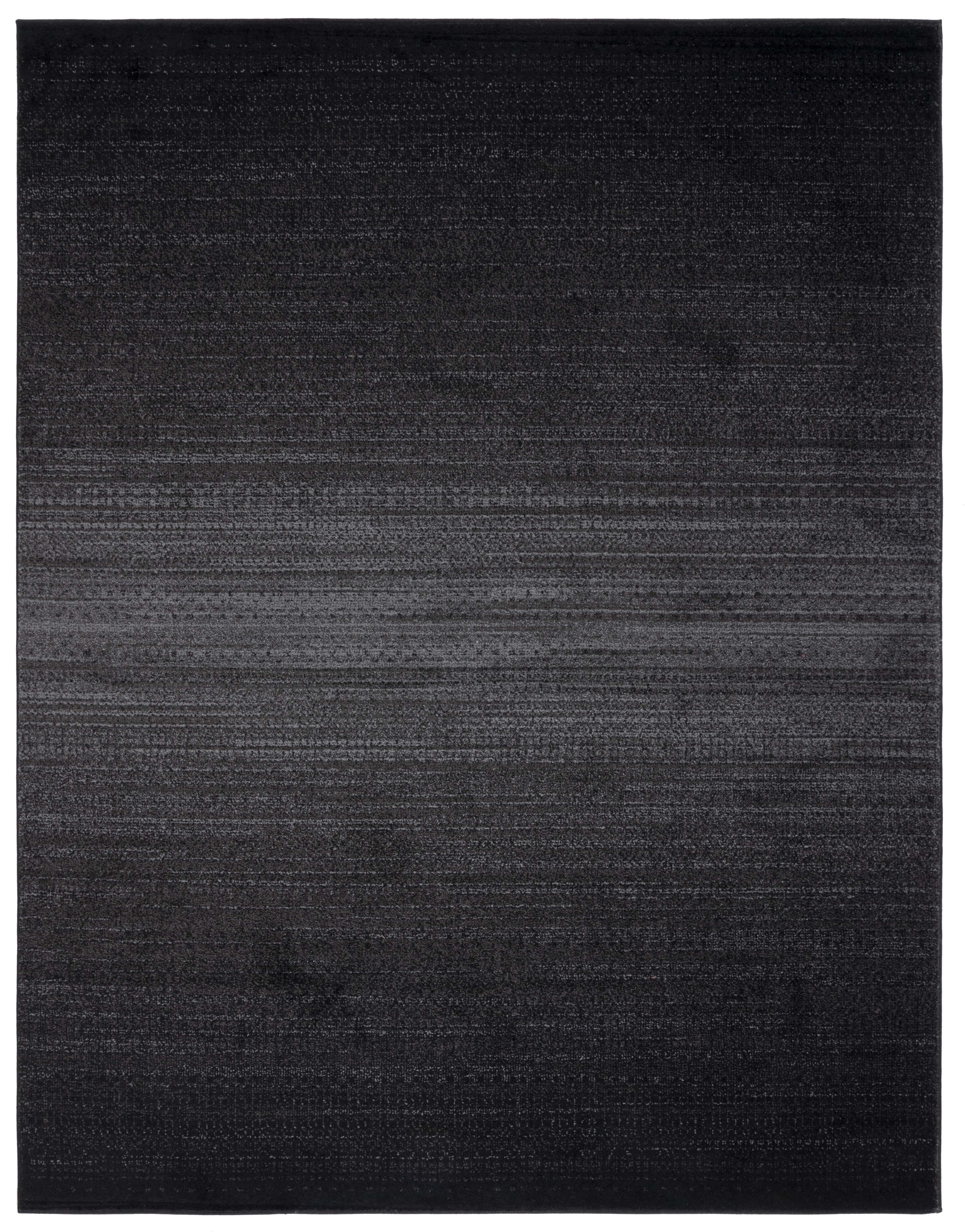 Adirondack Black and Grey 10' x 14' Synthetic Area Rug