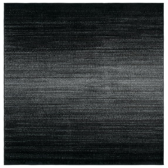 SAFAVIEH Adirondack Cleves Abstract Area Rug, Black/Grey, 4' x 4' Square