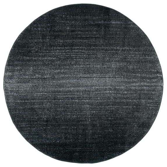 SAFAVIEH Adirondack Cleves Abstract Area Rug, Black/Grey, 8' x 8' Round