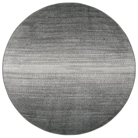 SAFAVIEH Adirondack Cleves Abstract Area Rug, Dark Grey/Light Grey, 6' x 6' Round