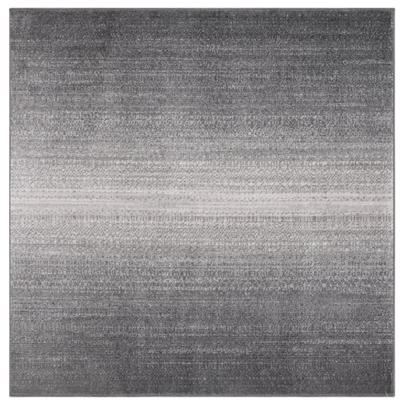 SAFAVIEH Adirondack Cleves Abstract Area Rug, Dark Grey/Light Grey, 6' x 6' Square