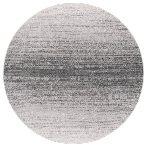 SAFAVIEH Adirondack Cleves Abstract Area Rug, Light Grey/Dark Grey, 6' x 6' Round