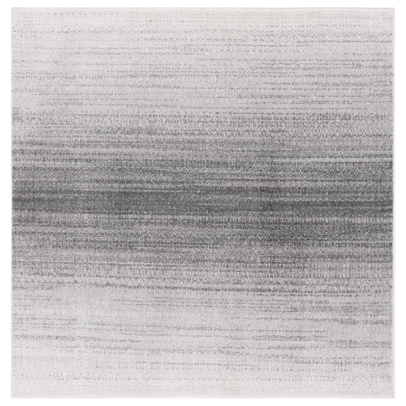 SAFAVIEH Adirondack Cleves Abstract Area Rug, Light Grey/Dark Grey, 6' x 6' Square