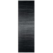 SAFAVIEH Adirondack Cleves Abstract Runner Rug, Black/Grey, 2'6" x 6'