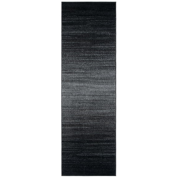 SAFAVIEH Adirondack Cleves Abstract Runner Rug, Black/Grey, 2'6" x 8'