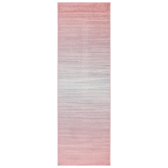 SAFAVIEH Adirondack Cleves Abstract Runner Rug, Blush/Grey, 2'6" x 8'