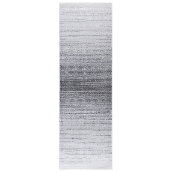 SAFAVIEH Adirondack Cleves Abstract Runner Rug, Light Grey/Dark Grey, 2'6" x 8'