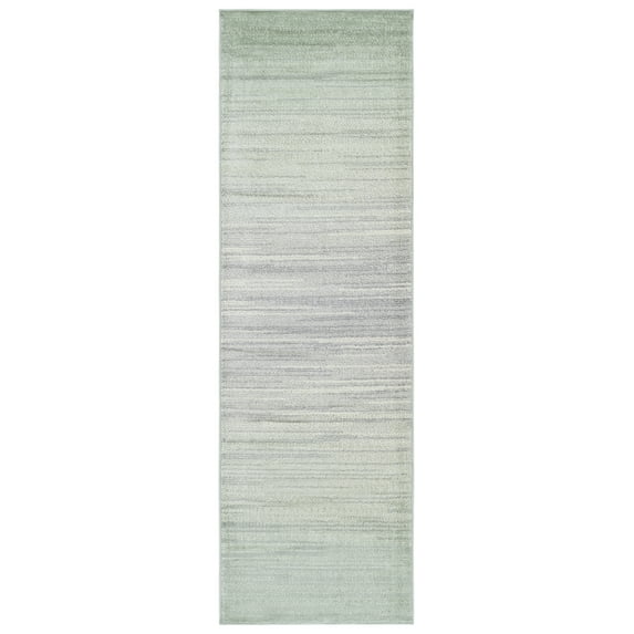 SAFAVIEH Adirondack Cleves Abstract Runner Rug, Sage/Grey, 2'6" x 8'