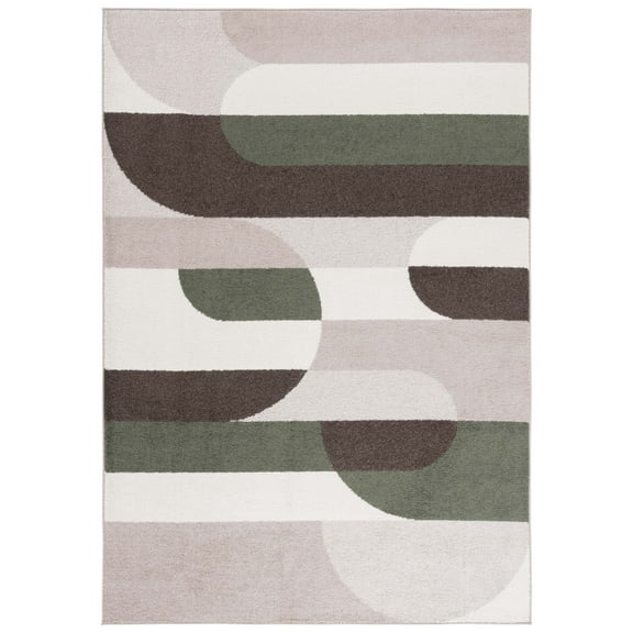 SAFAVIEH Adirondack Donovan Geometric Area Rug, Beige/Green, 4' x 6'