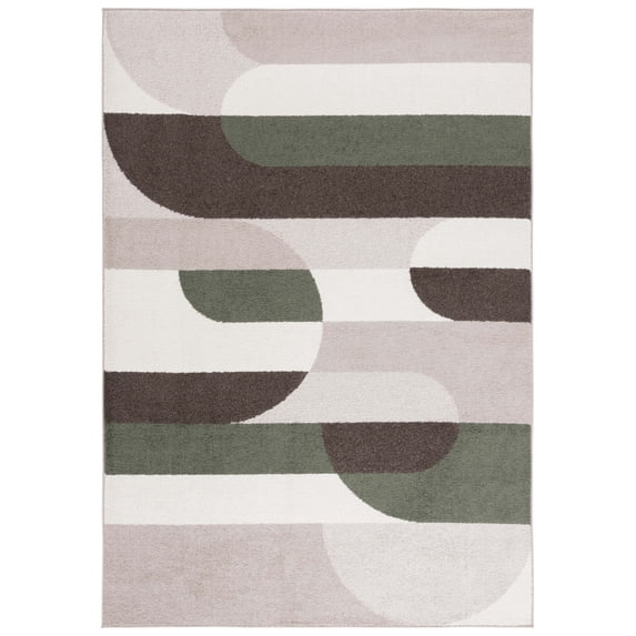 SAFAVIEH Adirondack Donovan Geometric Area Rug, Beige/Green, 5' x 7'