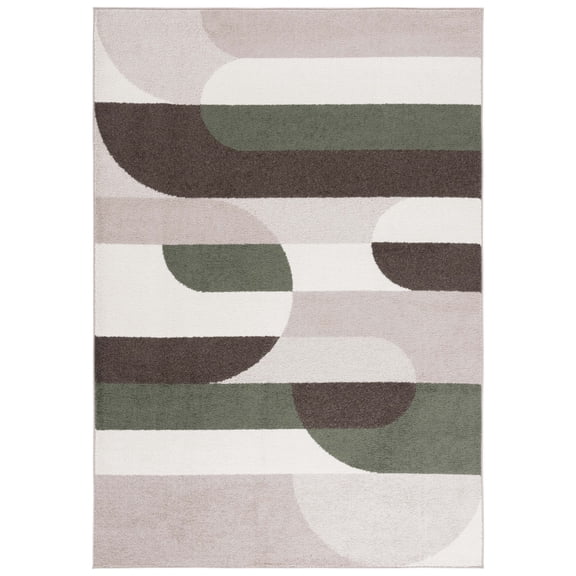 SAFAVIEH Adirondack Donovan Geometric Area Rug, Beige/Green, 8' x 10'