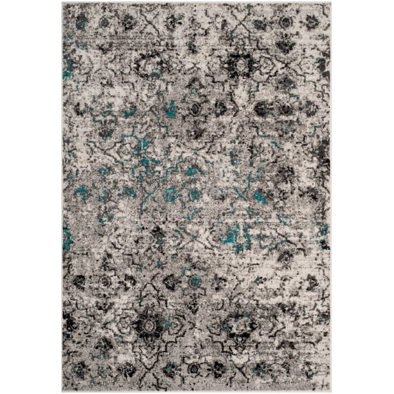 SAFAVIEH Adirondack Elisa Geometric Area Rug, Grey/Black, 6' x 9'