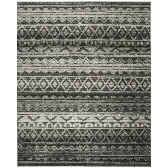 SAFAVIEH Adirondack Emil Abstract Area Rug, Ivory/Charcoal, 11' x 15'