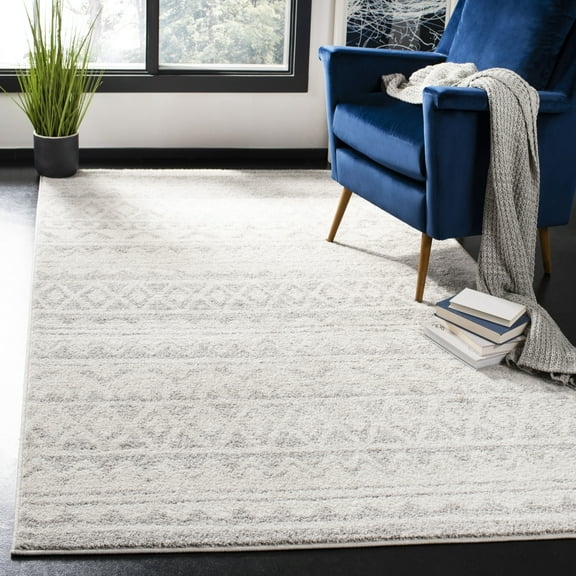 SAFAVIEH Adirondack Emil Abstract Area Rug, Ivory/Grey, 6' x 9'