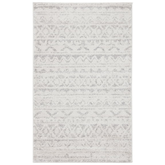SAFAVIEH Adirondack Emil Abstract Area Rug, Ivory/Silver, 2'6" x 4'
