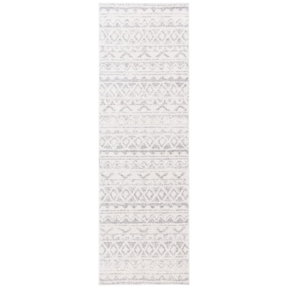 SAFAVIEH Adirondack Emil Southwestern Runner Rug, Ivory/Grey, 2'6" x 12'