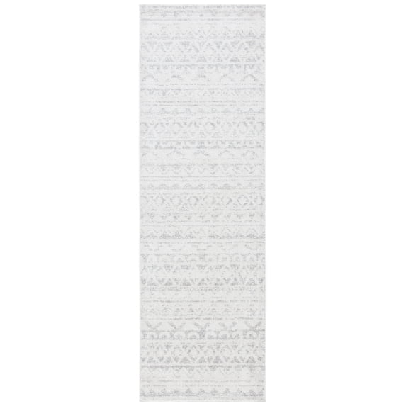 SAFAVIEH Adirondack Emil Southwestern Runner Rug, Ivory/Silver, 2'6" x 10'