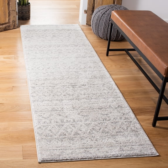 SAFAVIEH Adirondack Emil Southwestern Runner Rug, Ivory/Silver, 2'6" x 8'