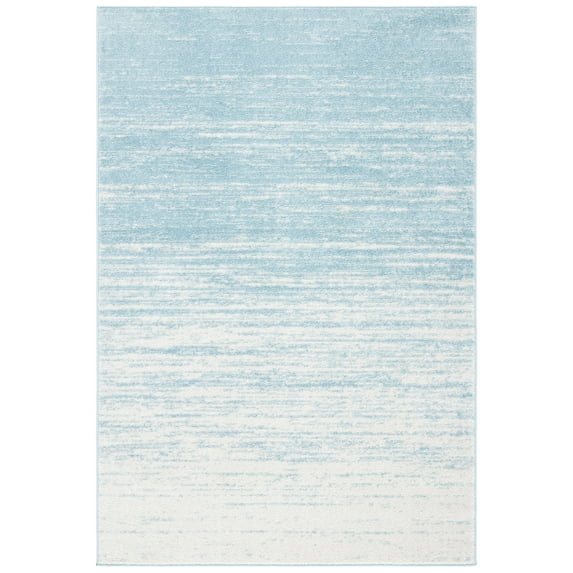 SAFAVIEH Adirondack Esmond Striped Area Rug, Aqua/Ivory, 6' x 9' - Modern Design, Aqua & Ivory, Ideal for Living Room, Bedroom, Dining Space