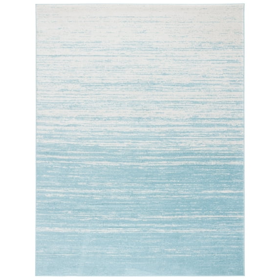 SAFAVIEH Adirondack Esmond Striped Area Rug, Aqua/Ivory, 9' x 12' - Large - Modern Design, Aqua & Ivory, Ideal for Living Room, Bedroom, Dining Space