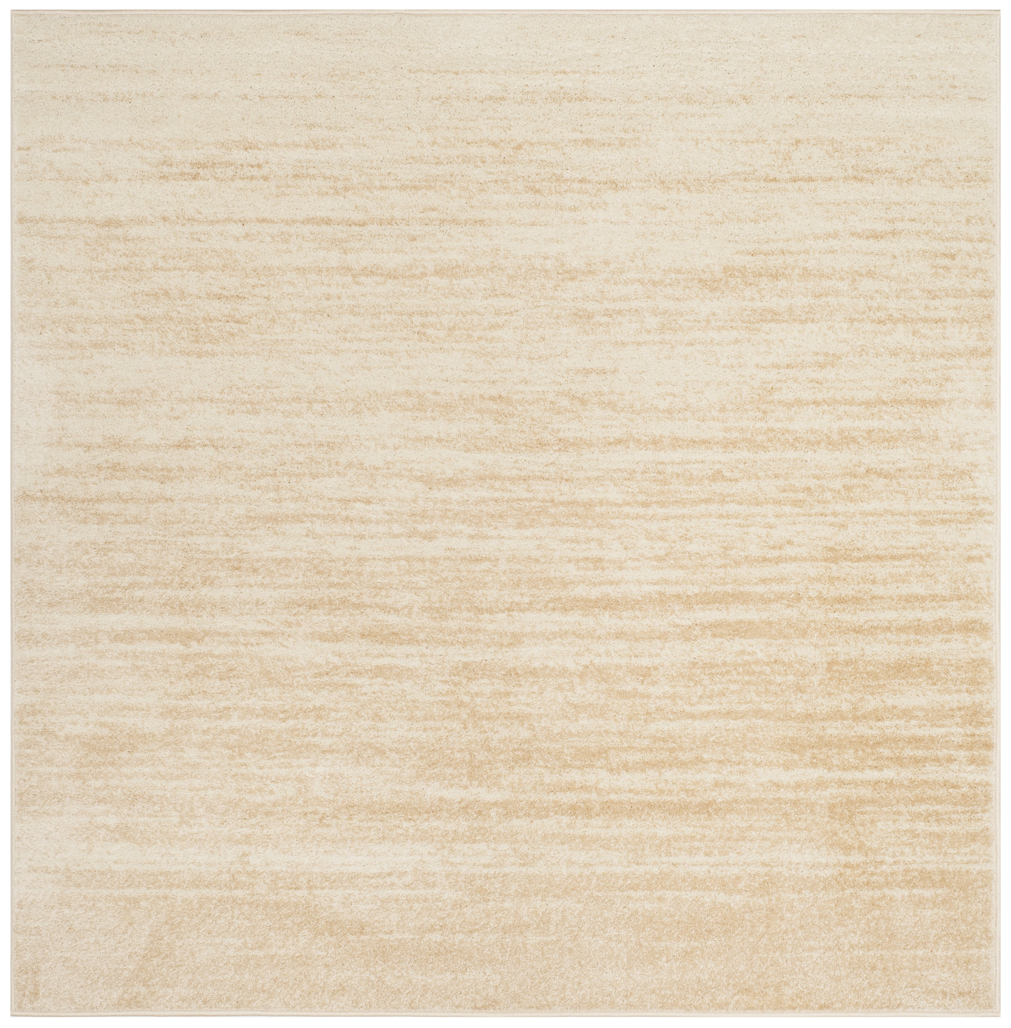 SAFAVIEH Adirondack Esmond Striped Area Rug, Champagne/Cream, 10' x 10' Square - Large - Modern Design, Champagne & Cream, Ideal for Living Room, Bedroom, Dining Space