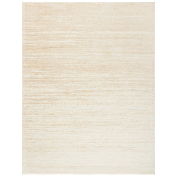 SAFAVIEH Adirondack Esmond Striped Area Rug, Champagne/Cream, 10' x 14' - X-Large - Modern Design, Champagne & Cream, Ideal for Living Room, Bedroom, Dining Space