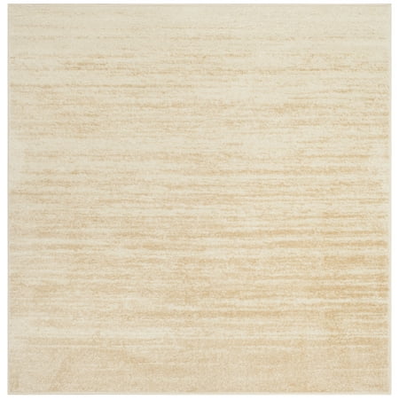 SAFAVIEH Adirondack Esmond Striped Area Rug, Champagne/Cream, 11' x 11' Square - Large - Modern Design, Champagne & Cream, Ideal for Living Room, Bedroom, Dining Space