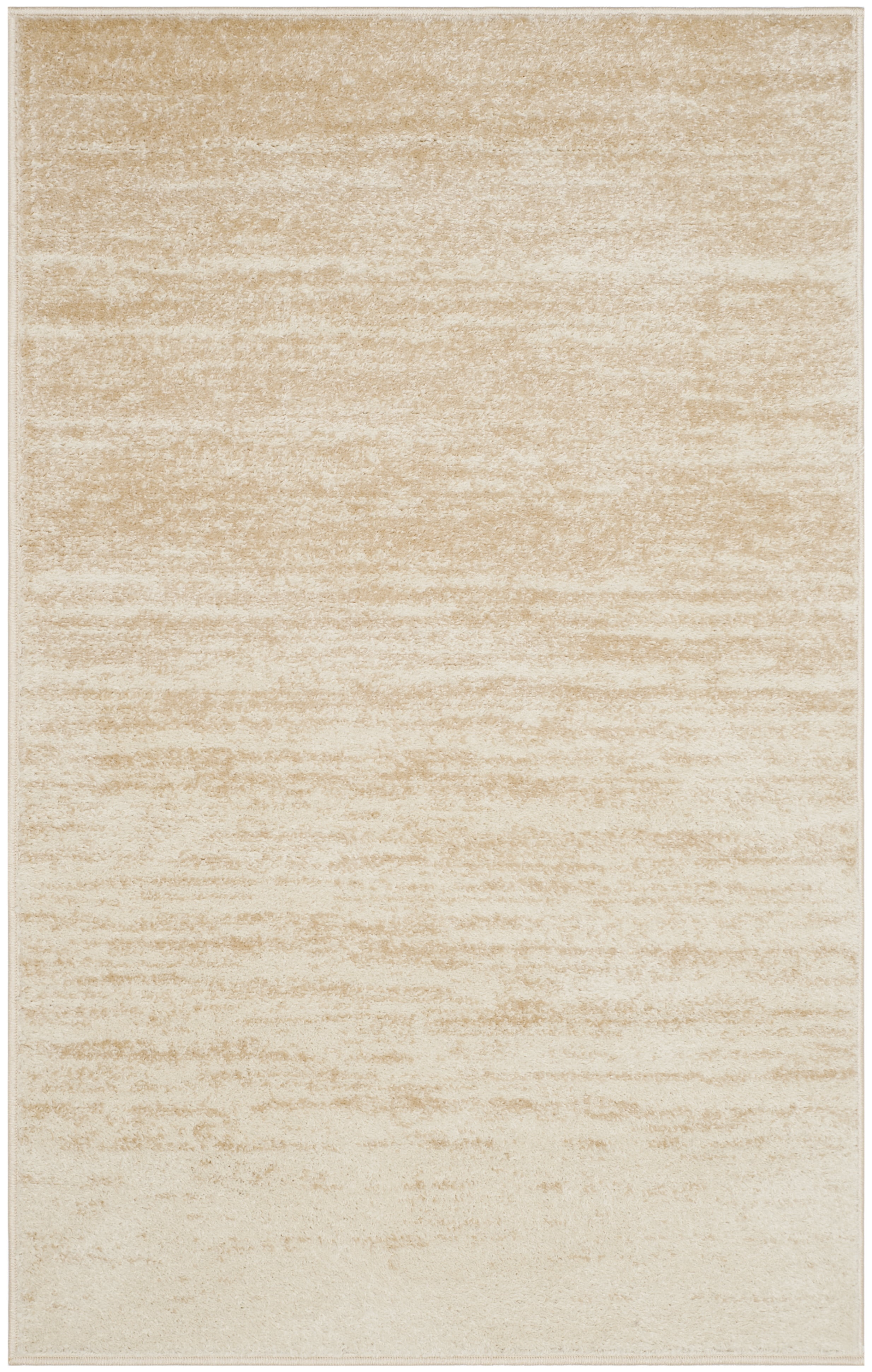 Champagne Cream Elegance 30" Round Synthetic Area Rug