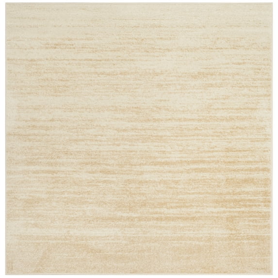 SAFAVIEH Adirondack Esmond Striped Area Rug, Champagne/Cream, 6' x 6' Square - Modern Design, Champagne & Cream, Ideal for Living Room, Bedroom, Dining Space